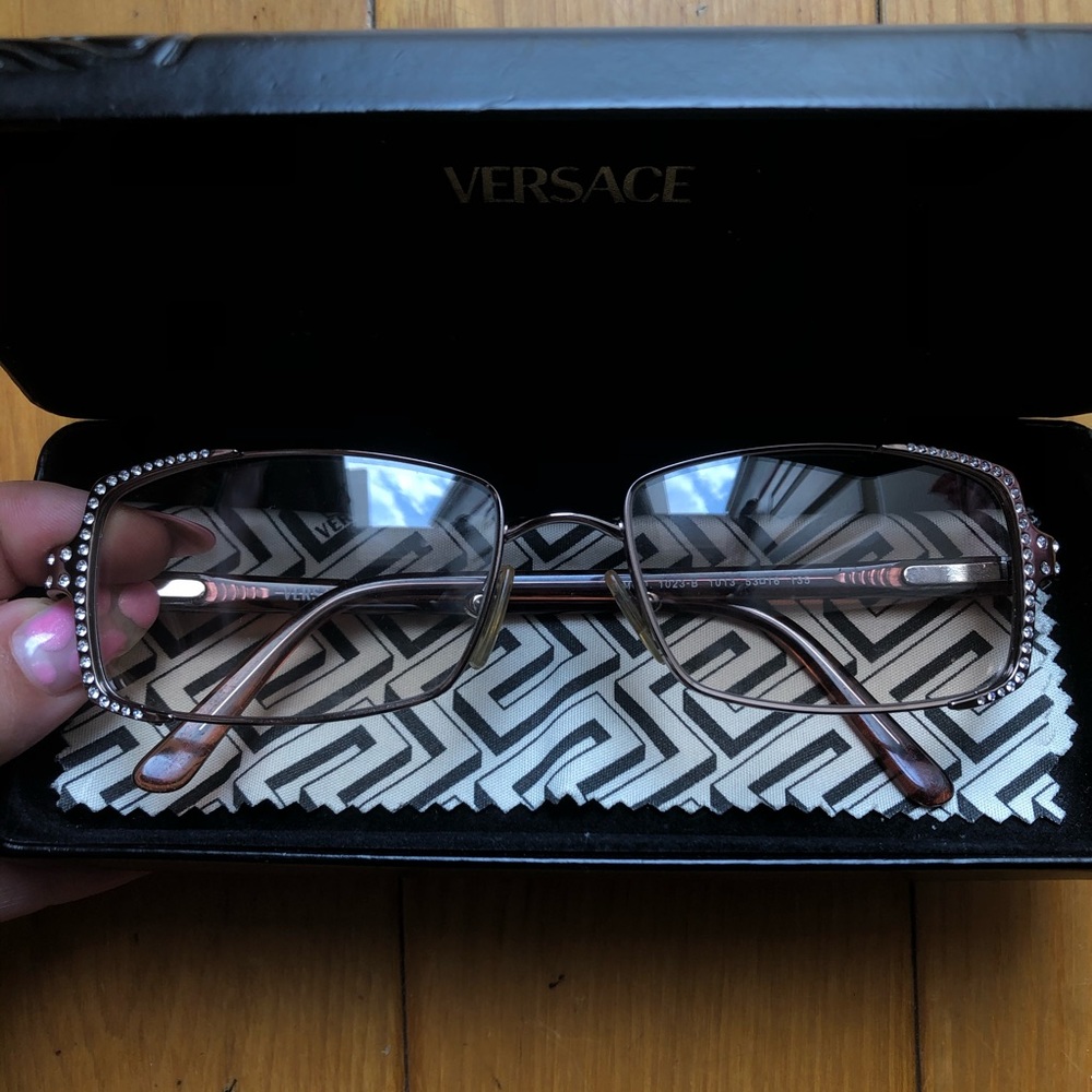 Versace rhinestone glasses